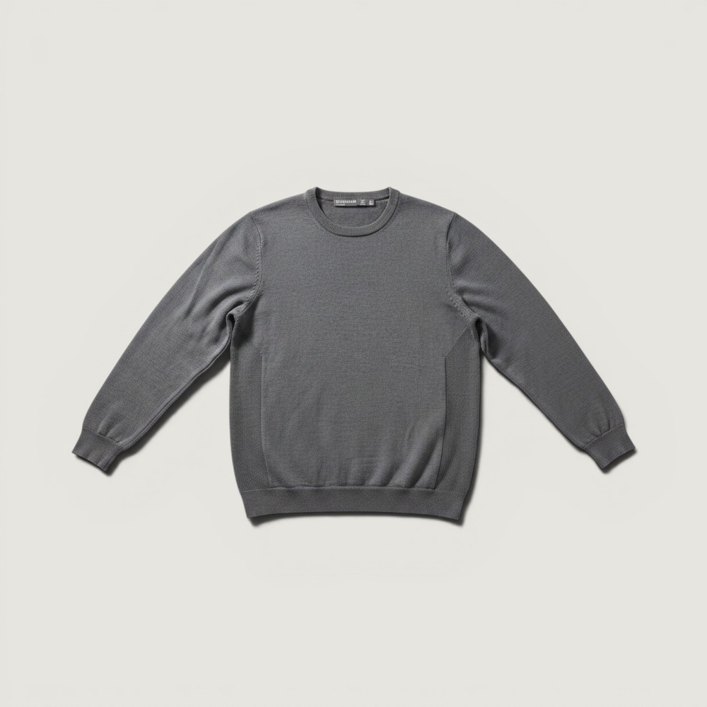 Icebreaker Sweater Merino Wool Blend Grey Large